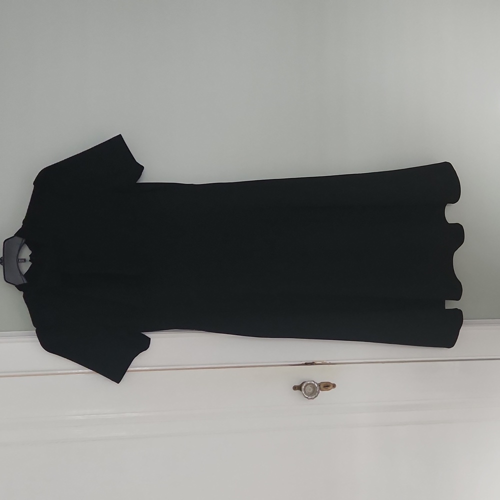 Maggy London tie neck fit and flare dress